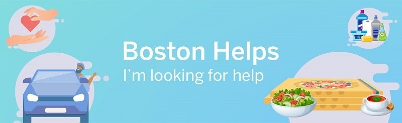 보스턴 글로브지의 코로나 바이러스 때문에 도움이 필요한 지역 주민을 돕는 사이트 - Boston's Helps