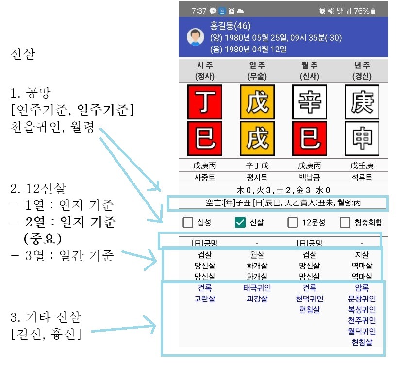 천을귀인 만세력 신살